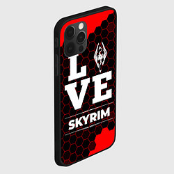 Чехол для iPhone 12 Pro Skyrim Love Классика, цвет: 3D-черный — фото 2