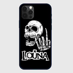 Чехол для iPhone 12 Pro Louna череп, цвет: 3D-черный