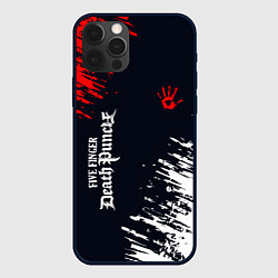 Чехол для iPhone 12 Pro Five Finger Death Punch - краска, цвет: 3D-черный