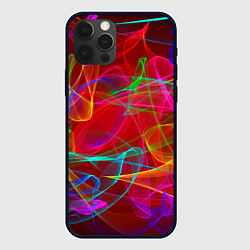 Чехол для iPhone 12 Pro Colored smoke, цвет: 3D-черный