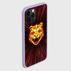 Чехол для iPhone 12 Pro Stay Wild! Tiger, цвет: 3D-светло-сиреневый — фото 2