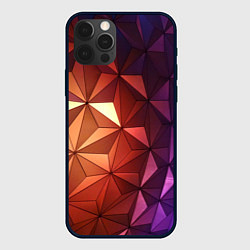 Чехол для iPhone 12 Pro Абстрактная металлическая поверхность планеты, цвет: 3D-черный