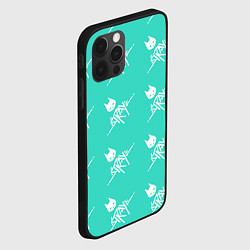 Чехол для iPhone 12 Pro Стрэй паттерн, цвет: 3D-черный — фото 2