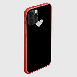 Чехол для iPhone 12 Pro Сердце - заплатка, цвет: 3D-красный — фото 2