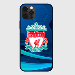 Чехол для iPhone 12 Pro Liverpool Абстракция, цвет: 3D-черный