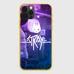 Чехол для iPhone 12 Pro Stray - мордочка - neon, цвет: 3D-желтый