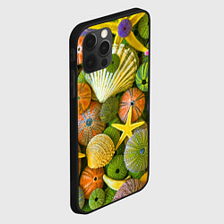 Чехол для iPhone 12 Pro Композиция из морских звёзд и ракушек, цвет: 3D-черный — фото 2