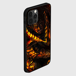 Чехол для iPhone 12 Pro Берсерк Гатс В Огне, цвет: 3D-черный — фото 2