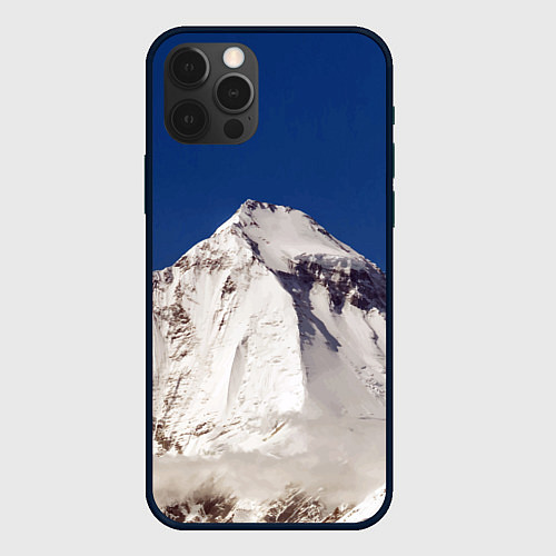 Чехол iPhone 12 Pro Дхаулагири - белая гора, Гималаи, 8167 м / 3D-Черный – фото 1