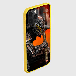 Чехол для iPhone 12 Pro Берсерк Гатс Замах Мечом, цвет: 3D-желтый — фото 2