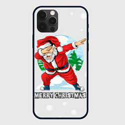 Чехол для iPhone 12 Pro Dab Santa Merry Christmas, цвет: 3D-черный