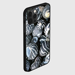 Чехол для iPhone 12 Pro Паттерн из океанских ракушек, цвет: 3D-черный — фото 2