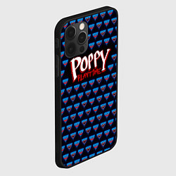 Чехол для iPhone 12 Pro Poppy Playtime - Huggy Wuggy Pattern, цвет: 3D-черный — фото 2