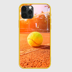 Чехол для iPhone 12 Pro Теннис - рассвет, цвет: 3D-желтый
