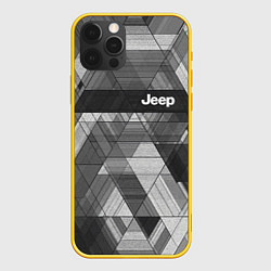 Чехол для iPhone 12 Pro Jeep - спорт, цвет: 3D-желтый