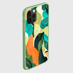 Чехол для iPhone 12 Pro Multicoloured camouflage, цвет: 3D-салатовый — фото 2
