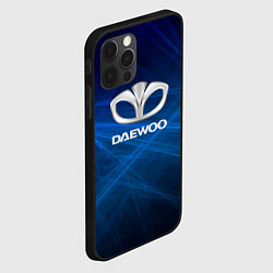 Чехол для iPhone 12 Pro Daewoo - лучи, цвет: 3D-черный — фото 2