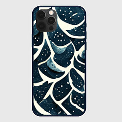 Чехол для iPhone 12 Pro Загадочные космические узоры, цвет: 3D-черный