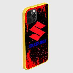 Чехол для iPhone 12 Pro Suzuki - краска, цвет: 3D-желтый — фото 2