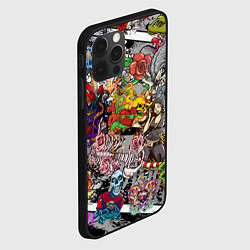 Чехол для iPhone 12 Pro Цветное граффити и татуировки, цвет: 3D-черный — фото 2