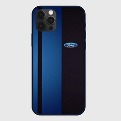 Чехол для iPhone 12 Pro Ford - три полосы, цвет: 3D-черный