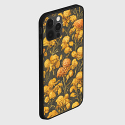 Чехол для iPhone 12 Pro Цветы в викторианском стиле, цвет: 3D-черный — фото 2