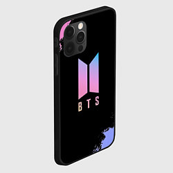 Чехол для iPhone 12 Pro BTS Blue And Pink, цвет: 3D-черный — фото 2