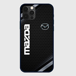 Чехол для iPhone 12 Pro Mazda карбон, цвет: 3D-черный