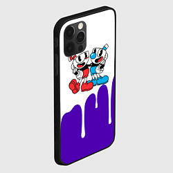 Чехол для iPhone 12 Pro Cuphead потёки, цвет: 3D-черный — фото 2