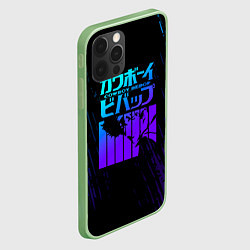 Чехол для iPhone 12 Pro Ковбой Бибоп неон, цвет: 3D-салатовый — фото 2