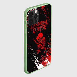 Чехол для iPhone 12 Pro Cannibal Corpse -краска, цвет: 3D-салатовый — фото 2