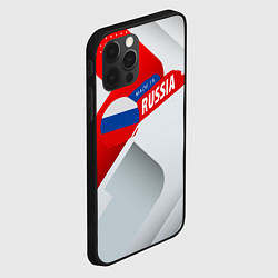 Чехол для iPhone 12 Pro Welcome to Russia red & white, цвет: 3D-черный — фото 2