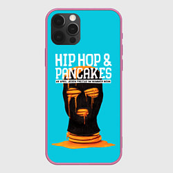 Чехол для iPhone 12 Pro Balaclava hip-hop and pancakes, цвет: 3D-малиновый