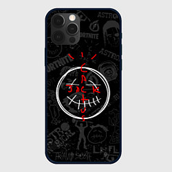 Чехол для iPhone 12 Pro Travis Scott - фортнайт, цвет: 3D-черный