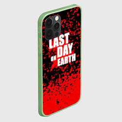 Чехол для iPhone 12 Pro The last of us - красная текстура, цвет: 3D-салатовый — фото 2