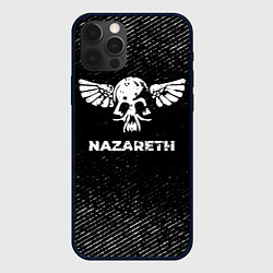 Чехол для iPhone 12 Pro Nazareth с потертостями на темном фоне, цвет: 3D-черный