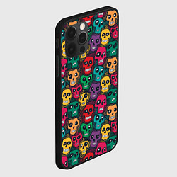 Чехол для iPhone 12 Pro Череп с глазами, цвет: 3D-черный — фото 2