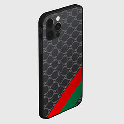 Чехол для iPhone 12 Pro В стиле gucci, цвет: 3D-черный — фото 2