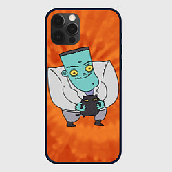 Чехол для iPhone 12 Pro Фрэнк и котик, цвет: 3D-черный