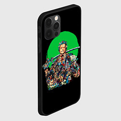 Чехол для iPhone 12 Pro Ророноа Зоро - Ван пис, цвет: 3D-черный — фото 2
