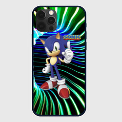 Чехол для iPhone 12 Pro Sonic - hedgehog - video game, цвет: 3D-черный