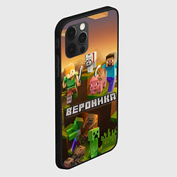 Чехол для iPhone 12 Pro Вероника Minecraft, цвет: 3D-черный — фото 2