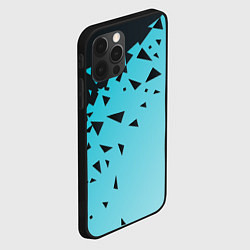 Чехол для iPhone 12 Pro Осколки Абстракции, цвет: 3D-черный — фото 2
