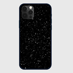 Чехол для iPhone 12 Pro Космический Снег, цвет: 3D-черный