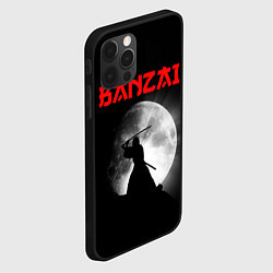 Чехол для iPhone 12 Pro Banzai - самурай, цвет: 3D-черный — фото 2