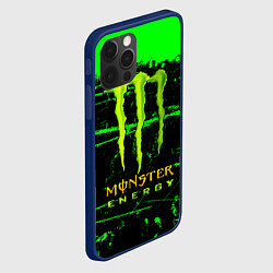 Чехол для iPhone 12 Pro Monster energy green neon, цвет: 3D-тёмно-синий — фото 2