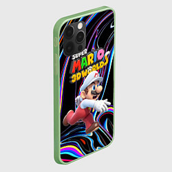 Чехол для iPhone 12 Pro Super Mario 3D World - Video game - Nintendo, цвет: 3D-салатовый — фото 2