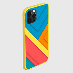 Чехол для iPhone 12 Pro Простейший геометрический узор, цвет: 3D-желтый — фото 2