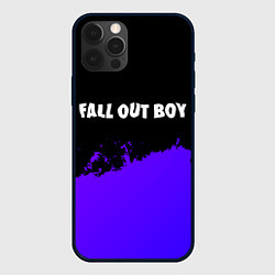 Чехол iPhone 12 Pro Fall Out Boy purple grunge