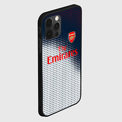 Чехол для iPhone 12 Pro Arsenal logo абстракция, цвет: 3D-черный — фото 2